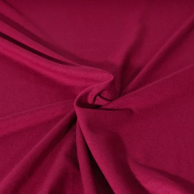 Tissu Jersey Viscose uni Lia Bordeaux - Par 10 cm