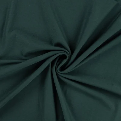 Tissu Jersey Viscose uni Lia Vert épicéa - Par 10 cm