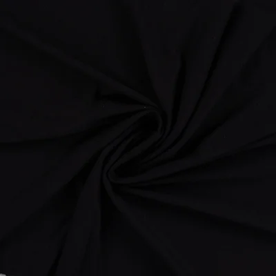 Tissu Jersey Viscose uni Lia Noir - Par 10 cm