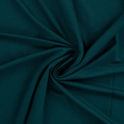 Tissu Jersey Viscose uni Lia Vert canard - Par 10 cm