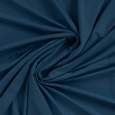 Tissu Jersey Viscose uni Lia Bleu pétrole - Par 10 cm