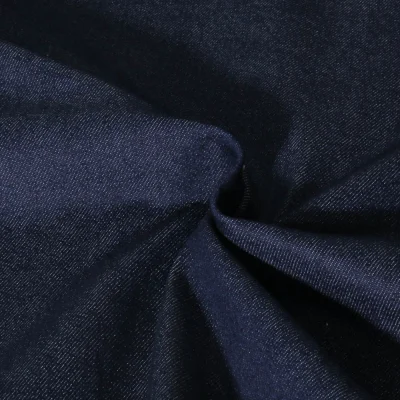 Tissu Jeans Denim Ova uni Bleu foncé - Par 10 cm
