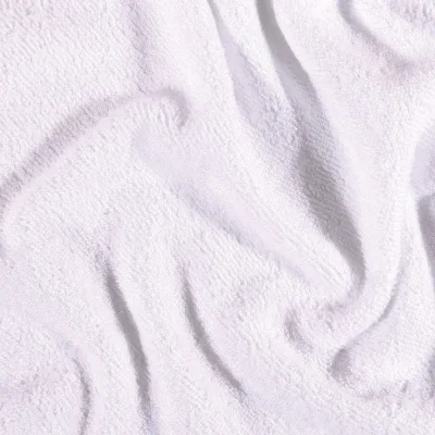 Tissu Eponge Bébé Bambou Tout doux Blanc - Par 10 cm