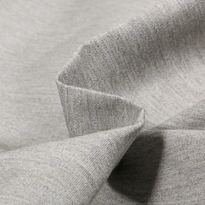 Tissu Toile extérieure uni Grande Largeur Dralon Gris chiné - Par 10 cm