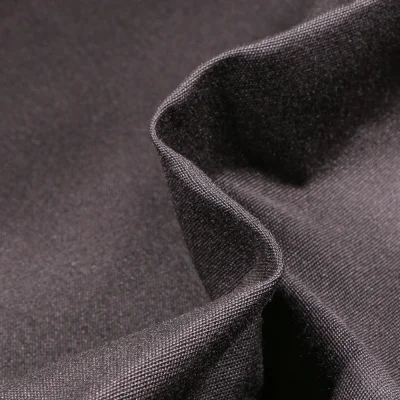 Tissu Toile extérieure uni Grande Largeur Dralon Noir - Par 10 cm