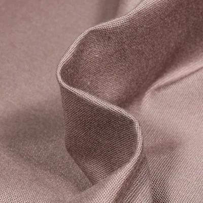 Tissu Toile extérieure uni Grande Largeur Dralon Taupe - Par 10 cm