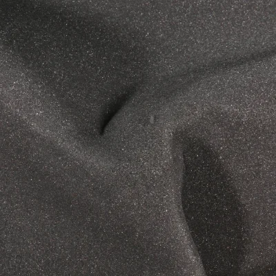 Tissu Mousse résille simple 6 mm Noir - Par 10 cm