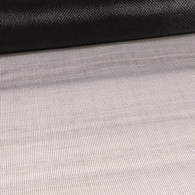 Tissu Moustiquaire semi rigide Noir - Par 10 cm