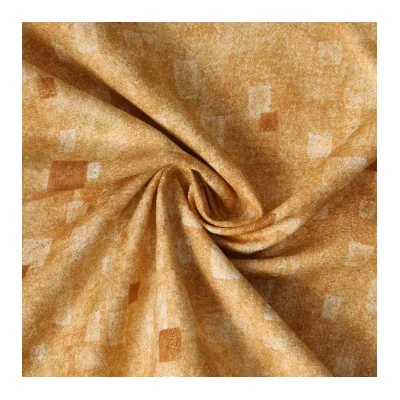 Tissu Coton Robert Kaufman Gustav Klimt rectangle or - Par 10 cm