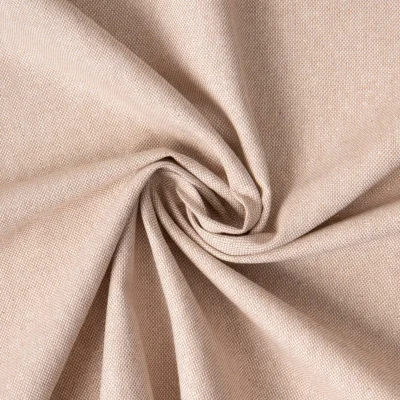 Tissu Toile de Coton Kiria Lurex sur fond Beige - Par 10 cm