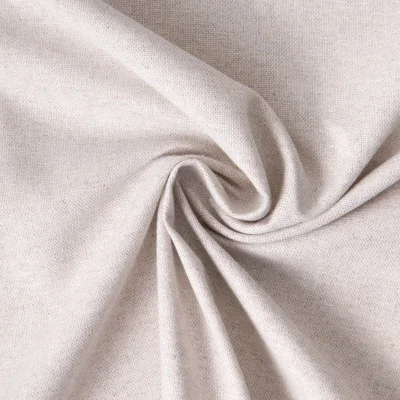 Tissu Toile de Coton Lurex Kiria sur fond Blanc cassé - Par 10 cm