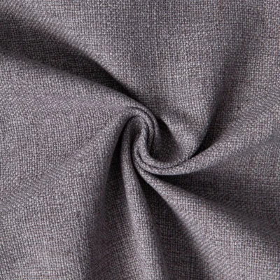 Tissu Toile Polycoton aspect Lin Alix uni Gris perle - Par 10 cm