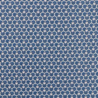 Tissu Coton Imprimé Arty Riad Bleu marine - Par 10 cm