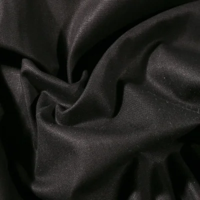 Coupon Tissu Coton uni Grande largeur 280cm Santorin Noir - Coupon de 20 cm