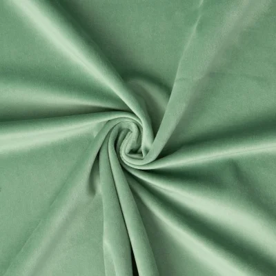 Tissu Velours ras d&#039;ameublement uni Vert amande - Par 10 cm