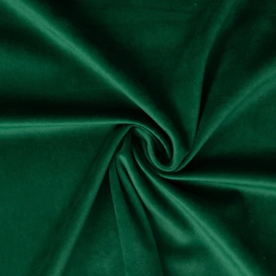 Tissu Velours ras d&#039;ameublement uni Vert sapin - Par 10 cm