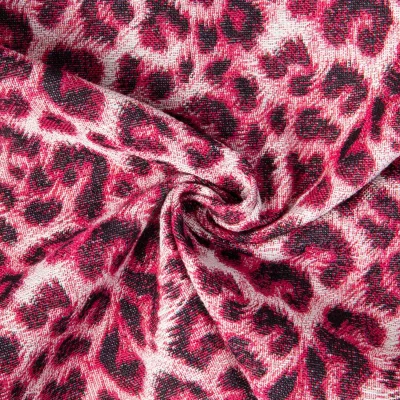 Tissu Jacquard d&#039;ameublement Panthère Rose - Par 10 cm