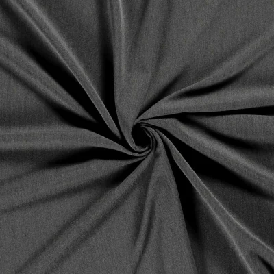Tissu Gabardine de Viscose extensible Noelia uni Gris - Par 10 cm