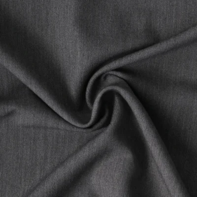 Tissu Gabardine de Viscose extensible Noelia uni Gris souris - Par 10 cm