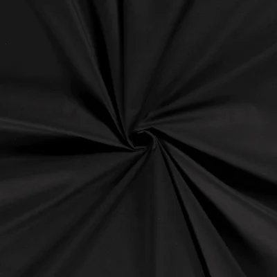 Tissu 100%  coton uni Matera Noir - Par 10 cm