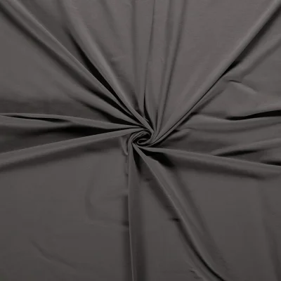 Tissu Sweat léger Soline uni Gris - Par 10 cm