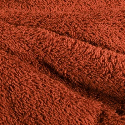 Coupon Tissu Eponge légère 340 g/m² uni Brique - Coupon de 60 cm