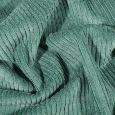 Tissu Velours côtelé uni Vert d&#039;eau - Par 10 cm