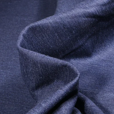 Tissu Jean épais extensible Bleu foncé - Par 10 cm