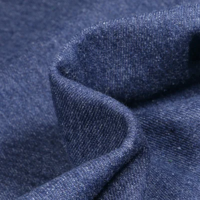 Coupon Tissu Jeans épais Bleu nuit - Coupon de 10 cm