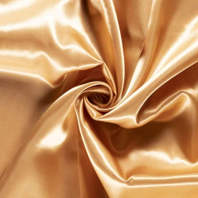 Tissu Satin uni Camel - Au mètre