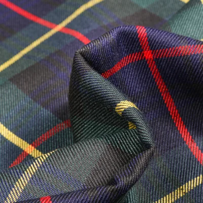 Tissu Tartan Ecossais  Harold sur fond Vert foncé - Par 10 cm