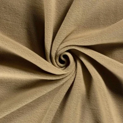 Tissu Polaire  uni Beige - Par 10 cm