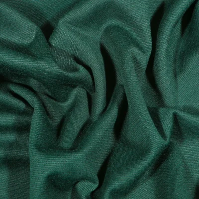 Tissu Jersey Milano uni Vert foncé - Par 10 cm