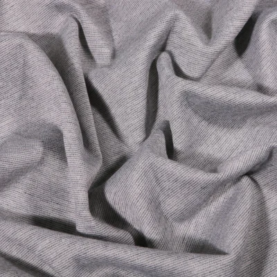 Tissu Jersey Milano uni Gris chiné - Par 10 cm