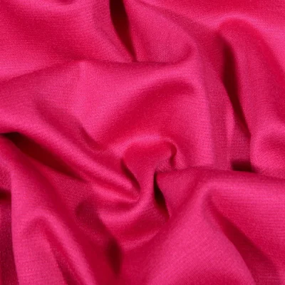 Tissu Jersey Milano uni Framboise - Par 10 cm