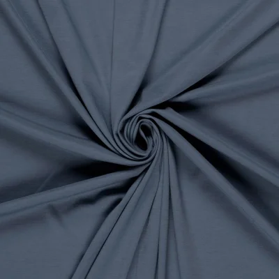 Tissu Jersey Viscose Modena uni Bleu indigo - Par 10 cm