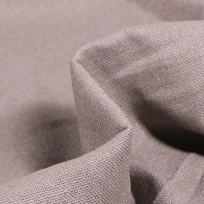 Tissu Viscose Lin uni Gris clair - Par 10 cm