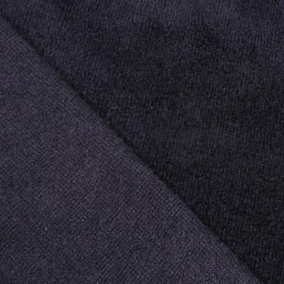 Tissu Micro Éponge Bambou Bleu marine - Par 10 cm