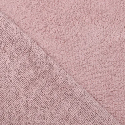 Tissu Micro Éponge Bambou Rose pastel - Par 10 cm