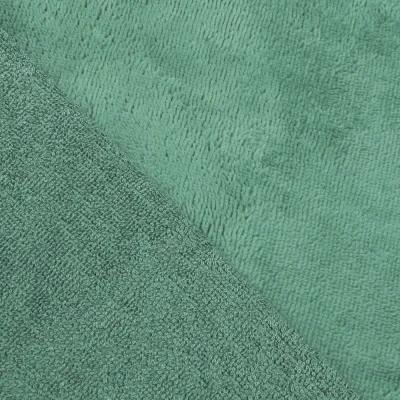 Tissu Micro Éponge Bambou Vert d&#039;eau - Par 10 cm