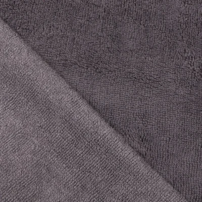 Tissu Micro Éponge Bambou Gris foncé - Par 10 cm