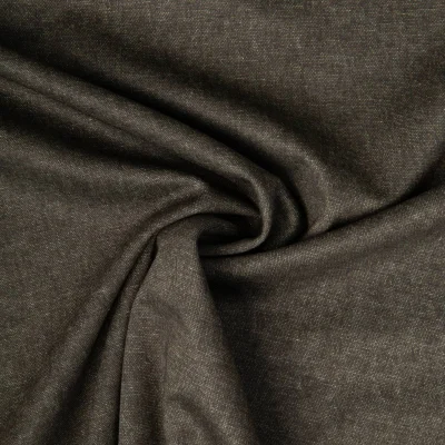 Tissu Jersey Milano chiné Vert gris anthracite - Par 10 cm