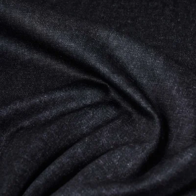 Tissu Jersey Milano chiné Noir - Par 10 cm