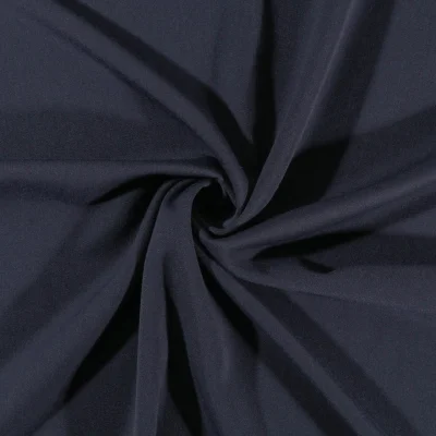 Tissu Gabardine de viscose uni Bleu marine  - Par 10 cm