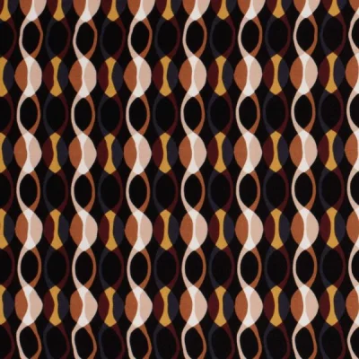 Tissu Viscose Twill Glenn sur fond Bordeaux foncé - Par 10 cm
