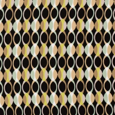 Tissu Viscose Twill Glenn sur fond Camel - Par 10 cm