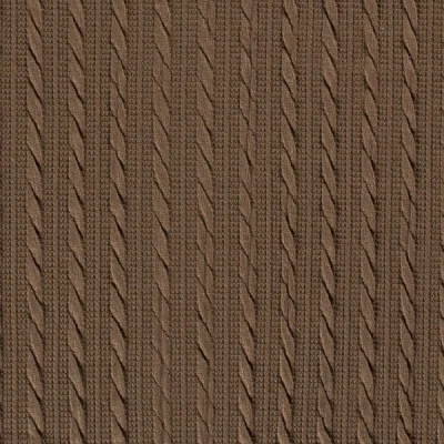 Tissu Maille torsadé en relief uni Vert kaki - Par 10 cm