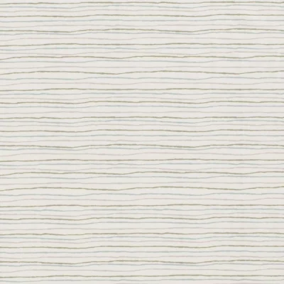 Tissu Jersey stretch rayures Elian sur fond Ecru - Par 10 cm