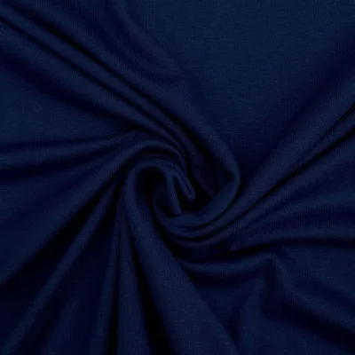 Tissu Jersey Viscose uni Bleu marine x10cm