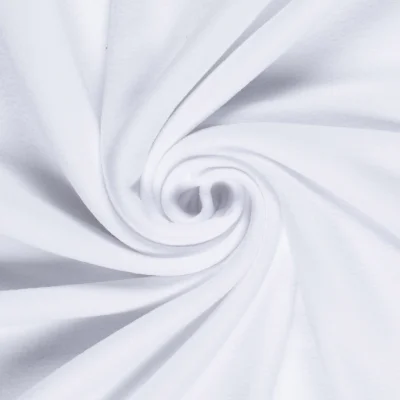 Tissu Micro Polaire tout doux uni Blanc - Par 10 cm